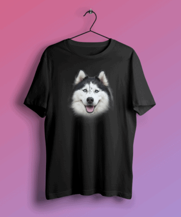 Husky Dog Unisex Baskılı Tişört