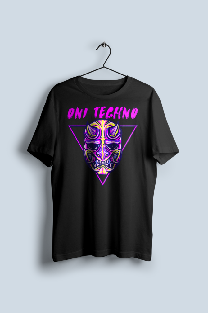 Oni Techno Unisex Baskılı Tişört