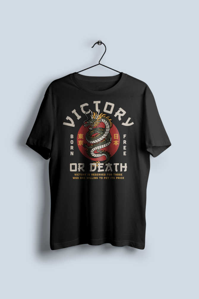 Victory Or Death Unisex Baskılı Tişört