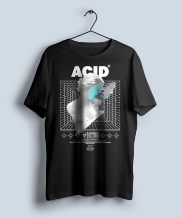 Acid Unisex Baskılı Tişört