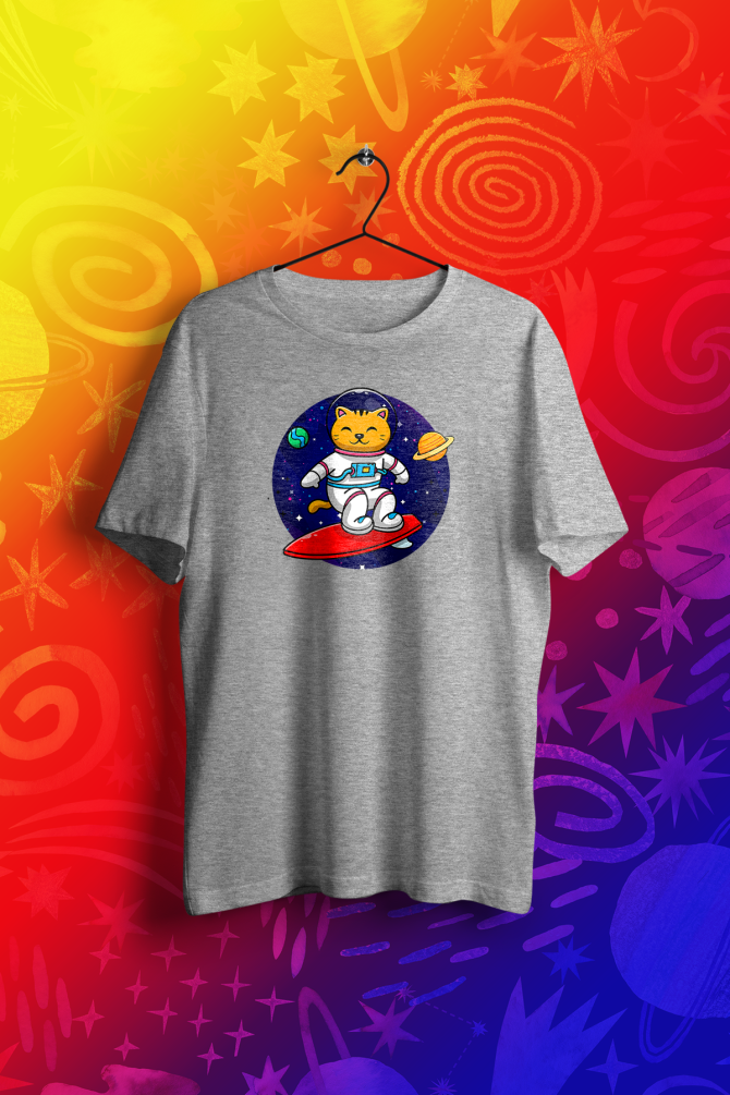 Kedi Astronot, uzay Cat Astronaut, space cat surfer